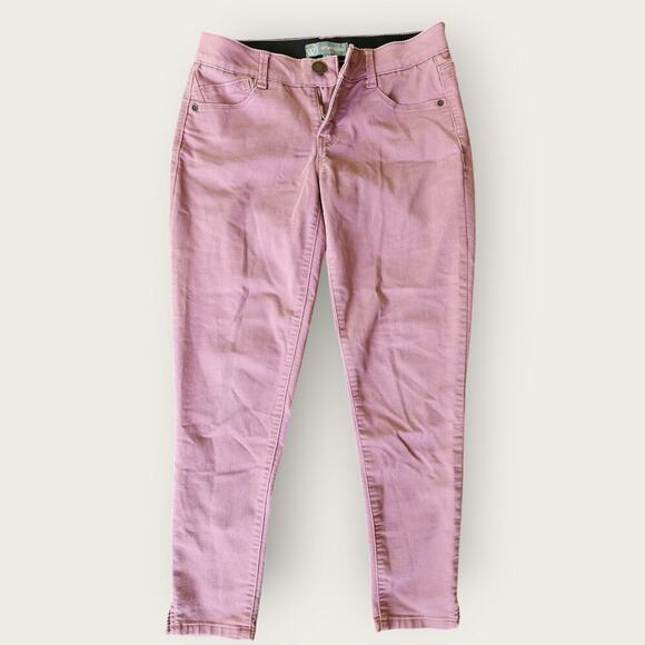 Wit & Wisdom Women's Skinny Ankle Elastic Waist mid-rise Pull on Pants Pink Sz 4 - Picture 1 of 7